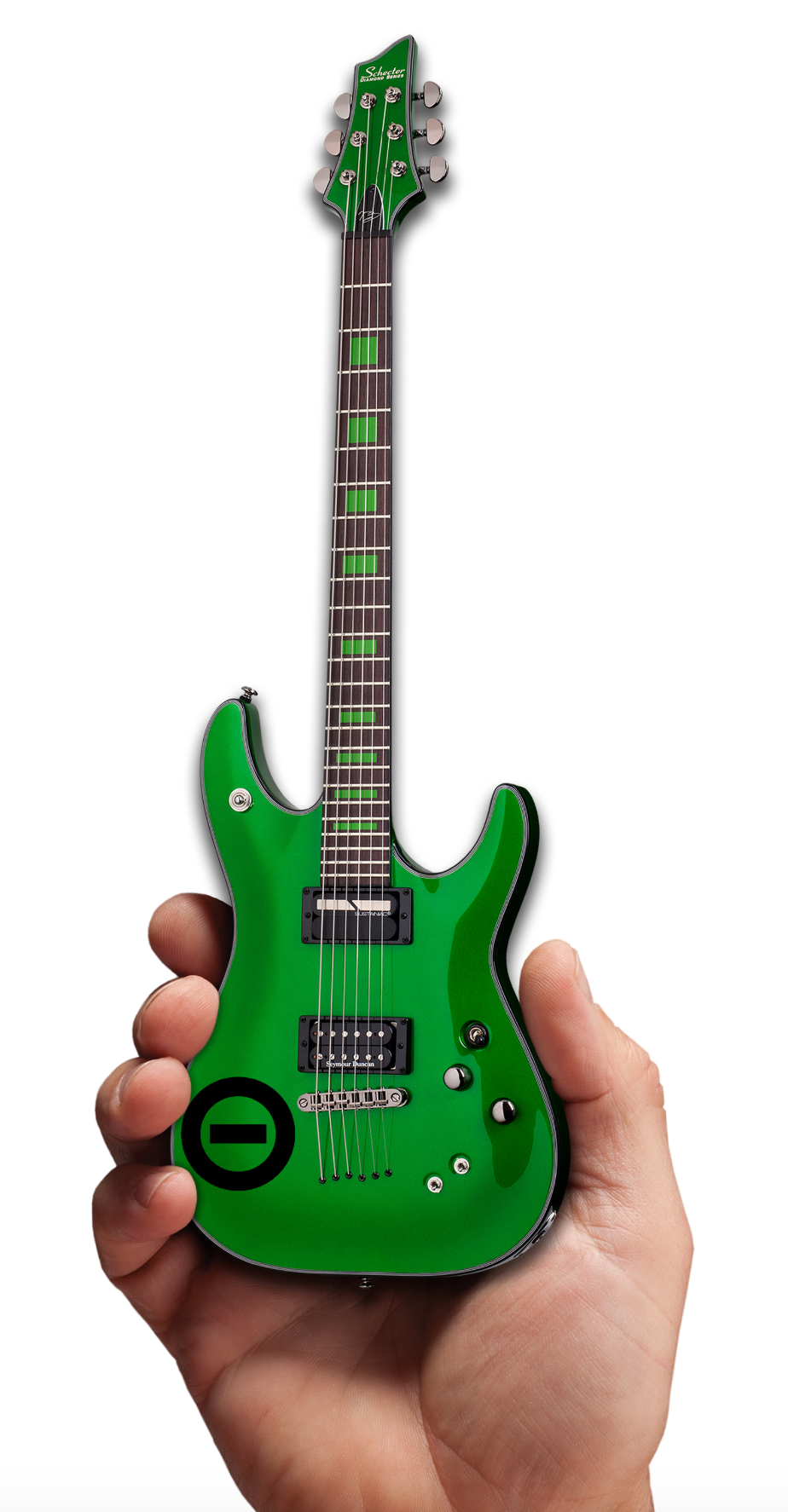 TYPE O NEGATIVE - KENNY HICKEY - SCHECTER DIAMOND SERIES MINI GUITAR –
