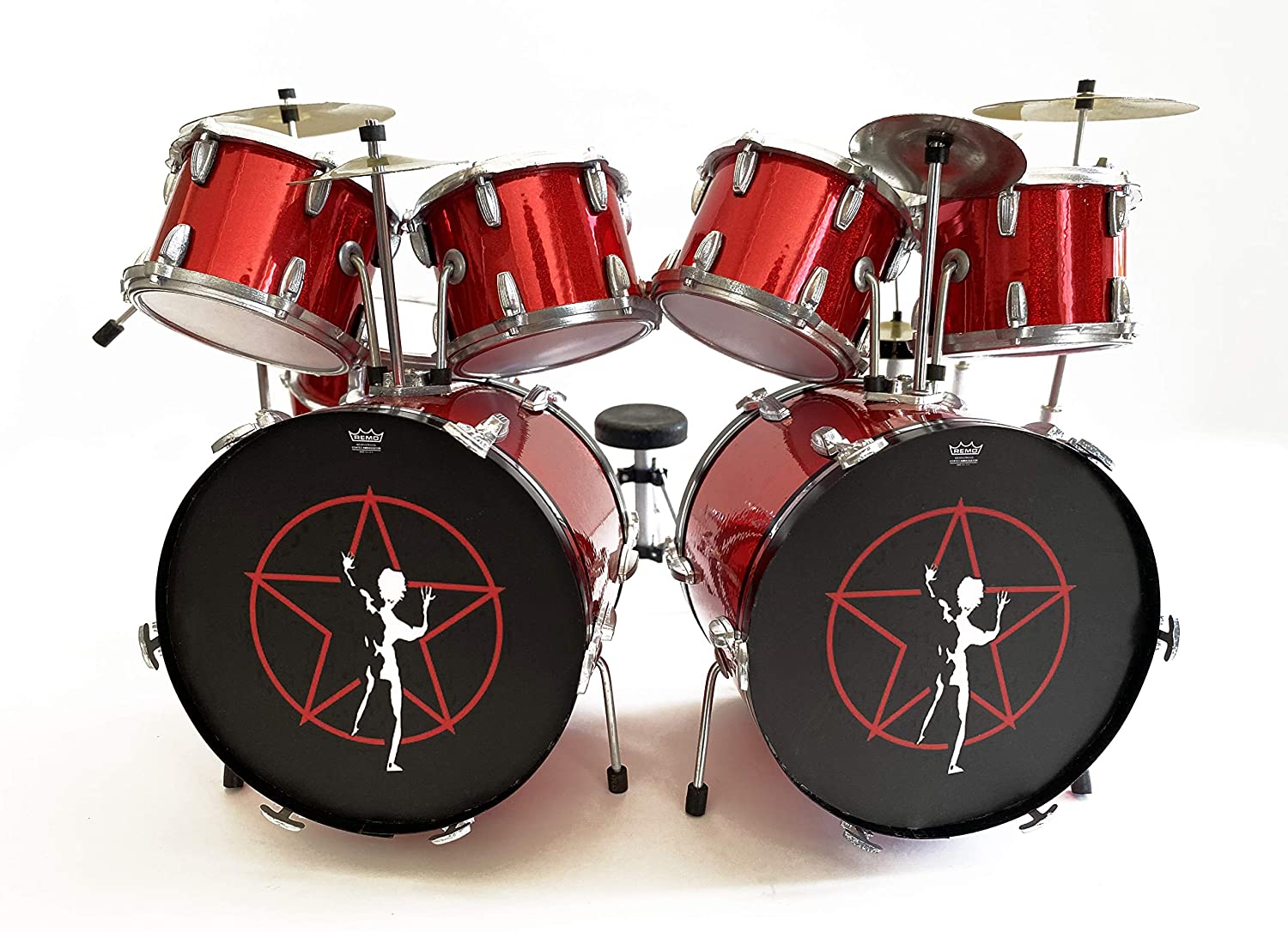 RUSH - NEIL PEART - STARMAN 2112 RED MINI DRUM KIT