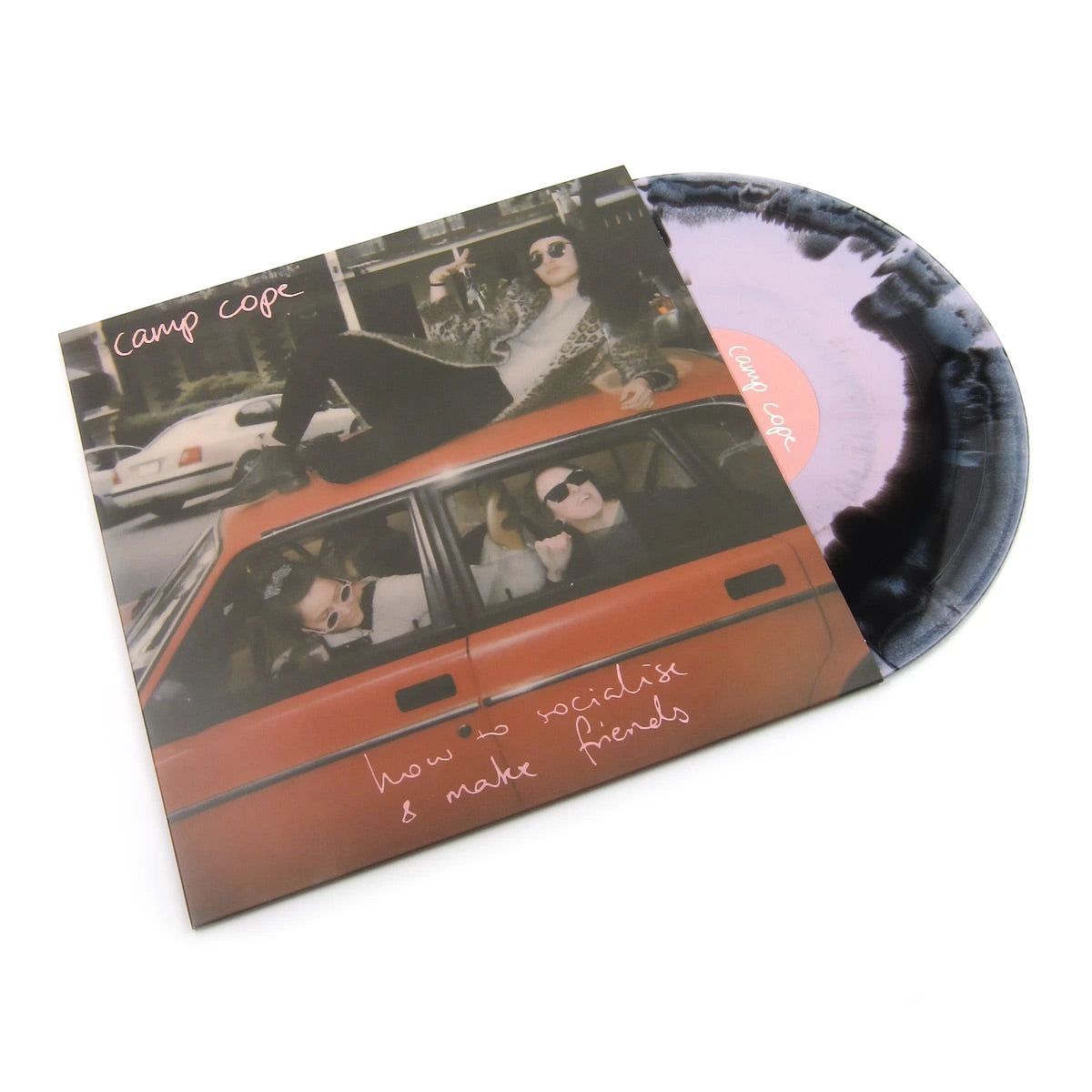CAMP COPE 'HOW TO SOCIALIZE & MAKE FRIENDS' LP (Baby Pink & Black Swirl Vinyl)