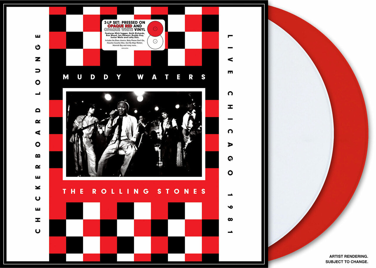 MUDDY WATERS / THE ROLLING STONES 'LIVE AT CHECKERBOARD LOUNGE CHICAGO 1981' 2LP (Red & White Vinyl)