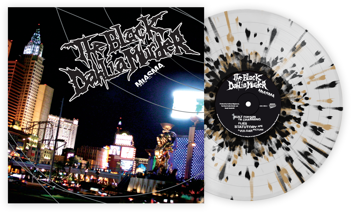 THE BLACK DAHLIA MURDER 'MIASMA' LP (Clear w/ Black & Gold Splatter)