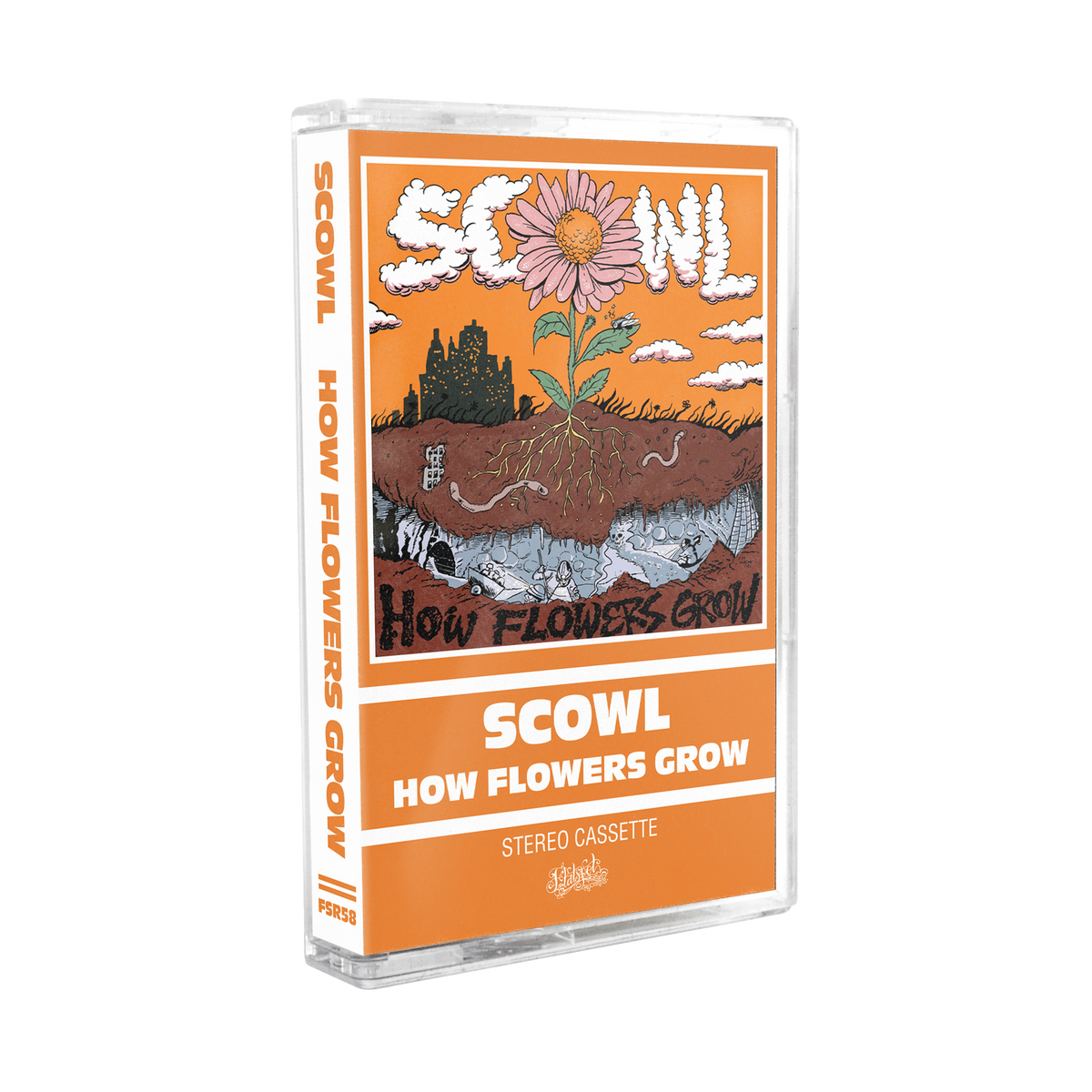 SCOWL 'HOW FLOWERS GROW' CASSETTE (Yellow Cassette)