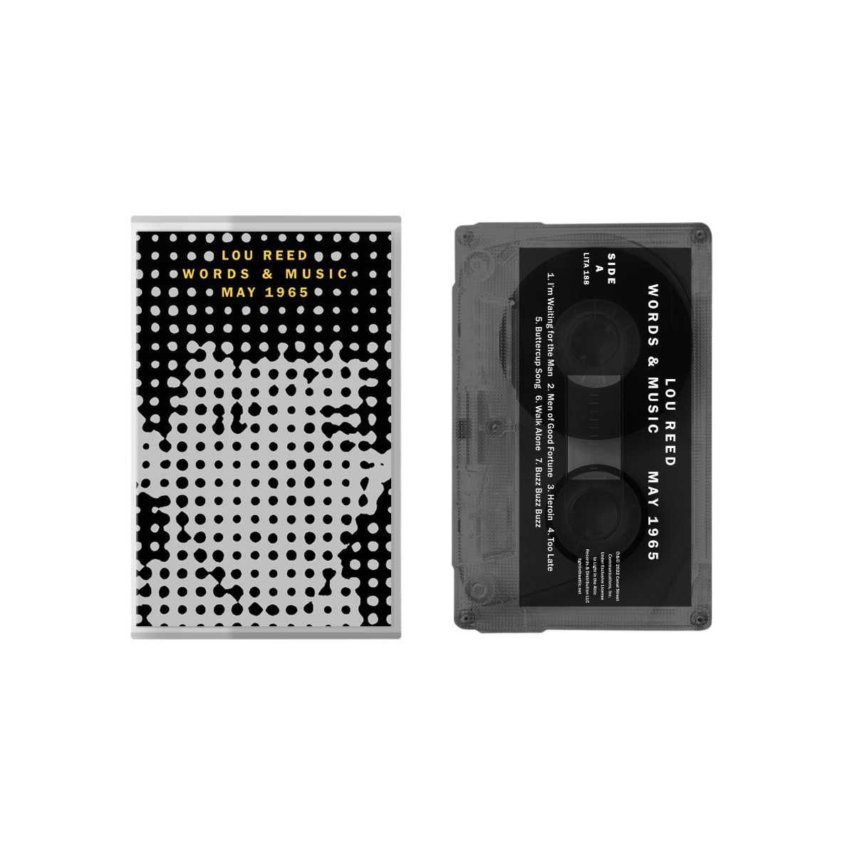 LOU REED 'WORDS & MUSIC, MAY 1965' CASSETTE