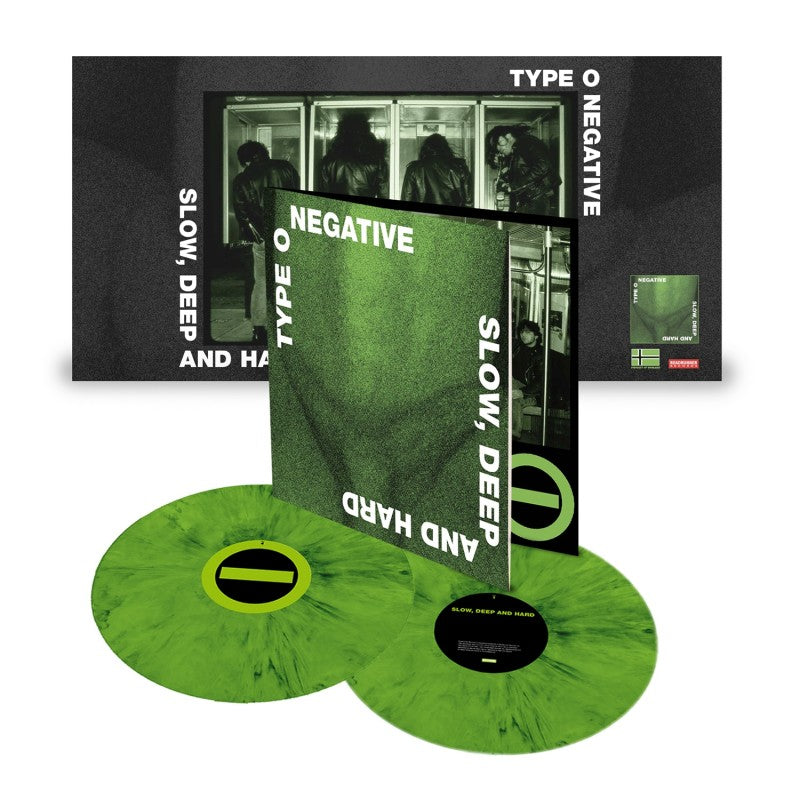 TYPE O NEGATIVE 'SLOW DEEP AND HARD' 2LP (30th Anniversary, Green & Black Vinyl)
