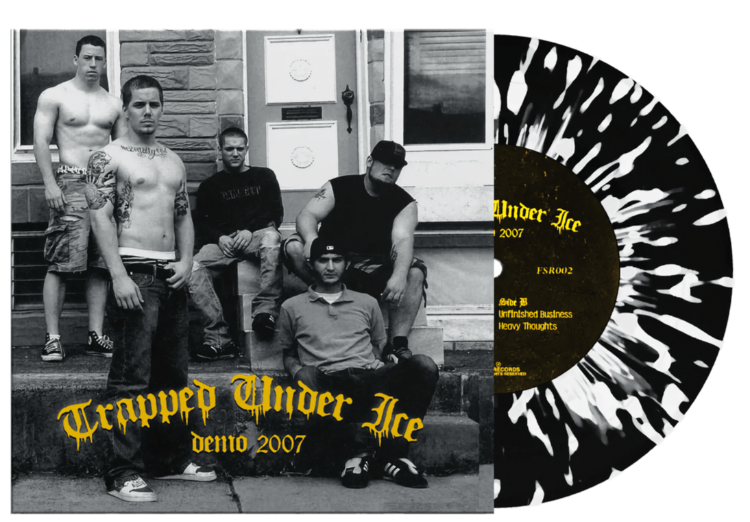 TRAPPED UNDER ICE 'DEMO 2007' 7" EP (Black & White Splatter Vinyl)