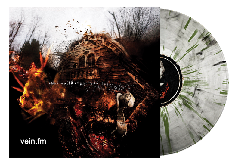 VEIN.FM 'THIS WORLD IS GOING TO RUIN YOU' LP (Clear w/ Black Smoke & Green Splatter Vinyl)