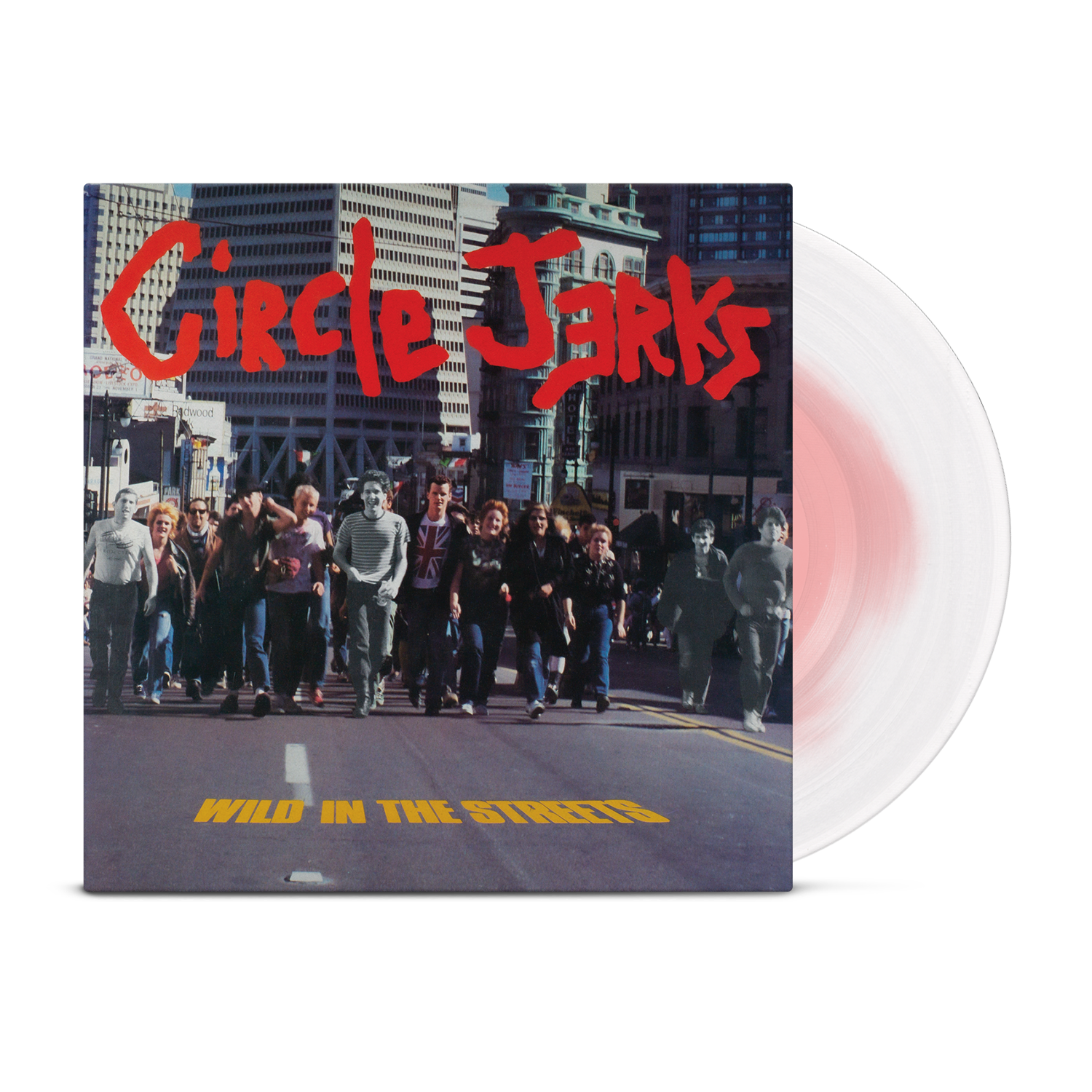 CIRCLE JERKS ‘WILD IN THE STREETS’ LP (Limited Edition – Only 1000 Made, 40th Anniversary, White & Pink Vinyl)
