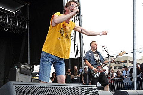 Subhumans touring around Beach Goth fest, playing Acheron