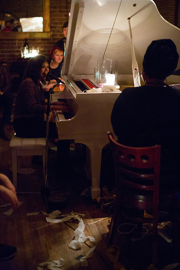 Shilpa Ray played free “The Hum” series at Manhattan Inn (pics), playing LP release show w/ James Chance in May