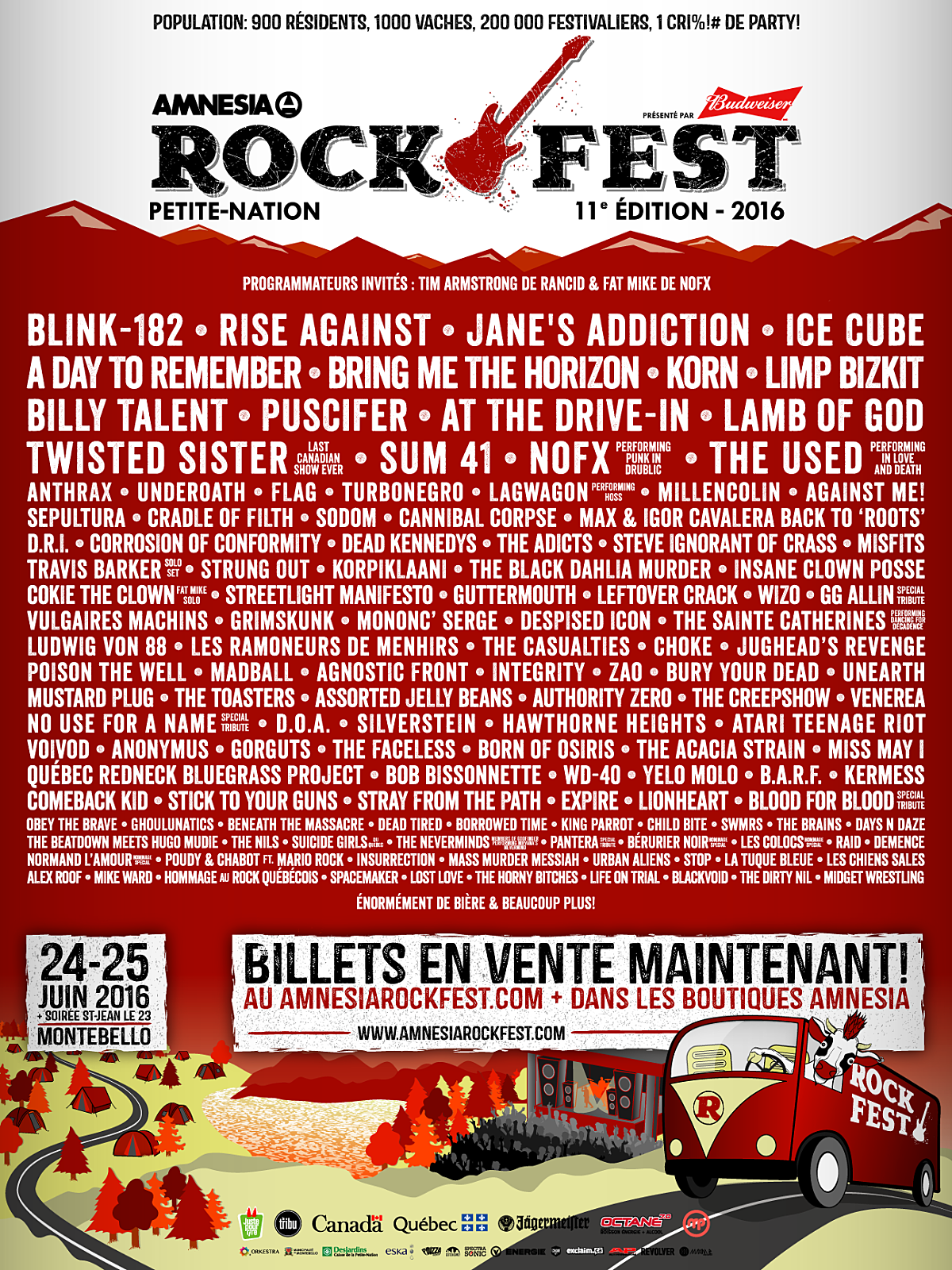 Amnesia Rockfest 2016 (blink-182, At the Drive-In, FLAG, Anthrax, DRI, DOA, CoC, Steve Ignorant, Adicts, Integrity & more)
