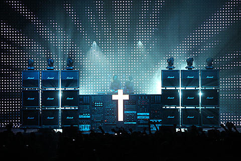 Justice DJing a warehouse in Brooklyn on New Year’s Eve with Gesaffelstein, Bob Moses & more