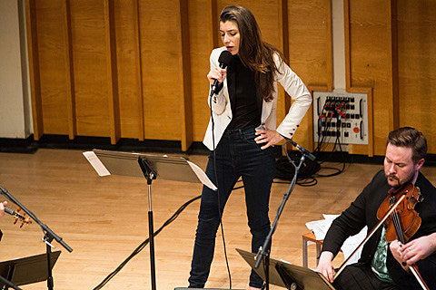 Julia Holter played Ecstatic Music Fest w/ Spektral Quartet, who re-arranged James Blake (pics, audio)
