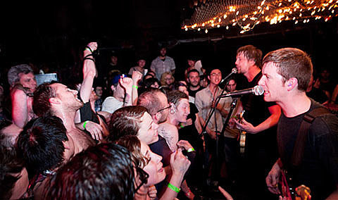 Hot Rod Circuit, Small Brown Bike & So So Glos playing CT show together before Skate & Surf