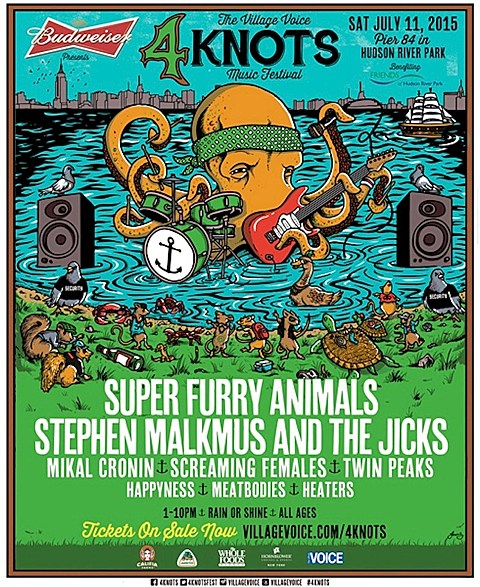 Stephen Malkmus & the Jicks and Screaming Females added to 2015 4Knots Festival
