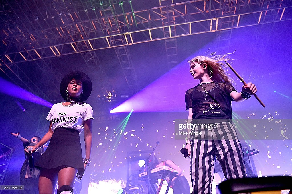 Grimes brought out Janelle Monae & Aristophanes, endorsed Bernie Sanders at Coachella