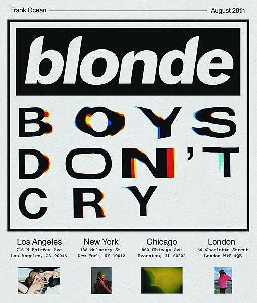 Frank Ocean pop up stores in NYC, LA, Chicago, London – free Boys Don’t Cry mag given out (pics)