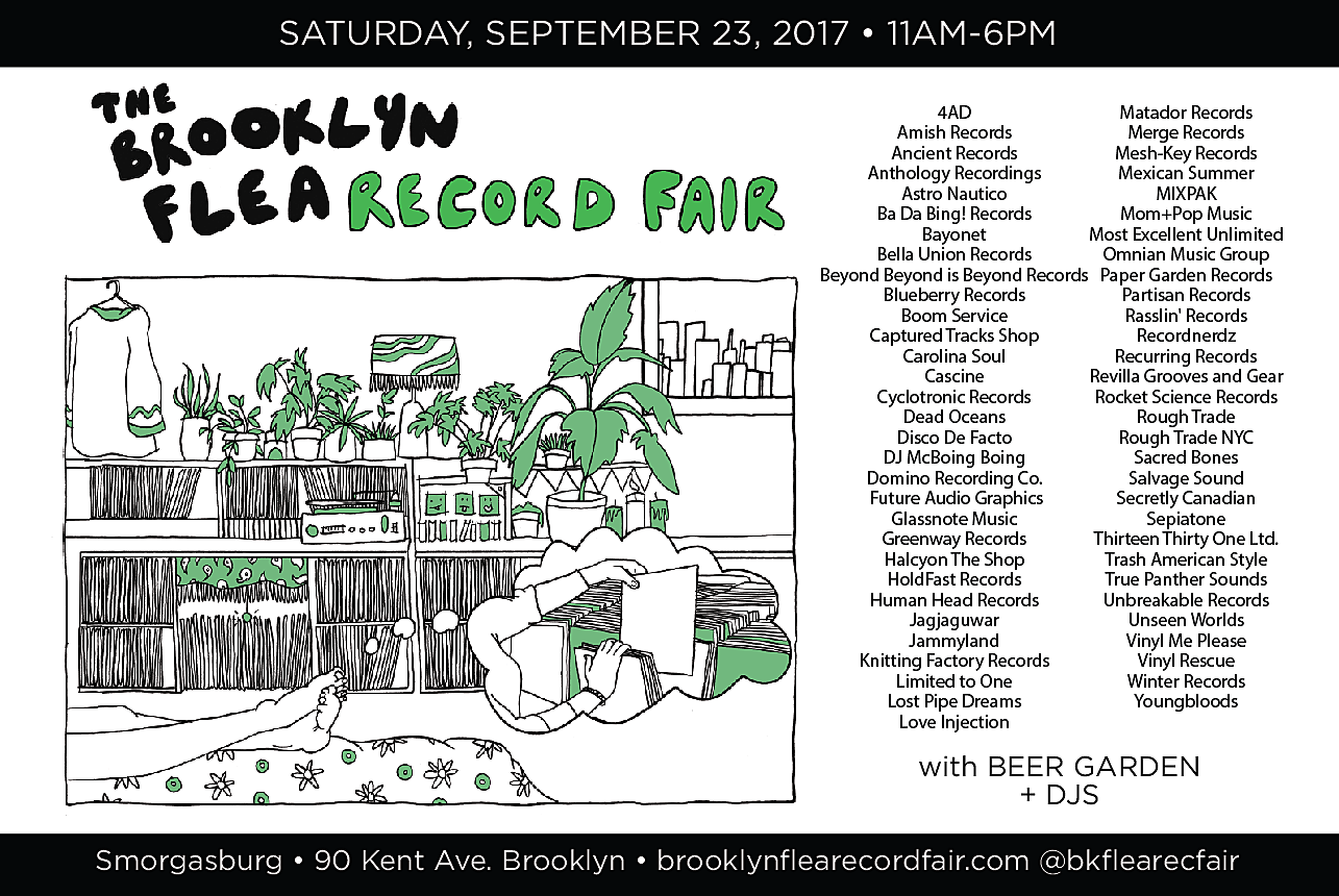 Brooklyn Flea Record Fair announces Fall 2017 date, vendors & DJ lineup