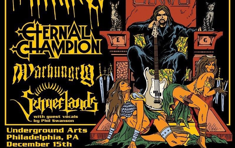 Brad Raub tribute show happening w/ Cold World, War Hungry, Sumerlands & Eternal Champion