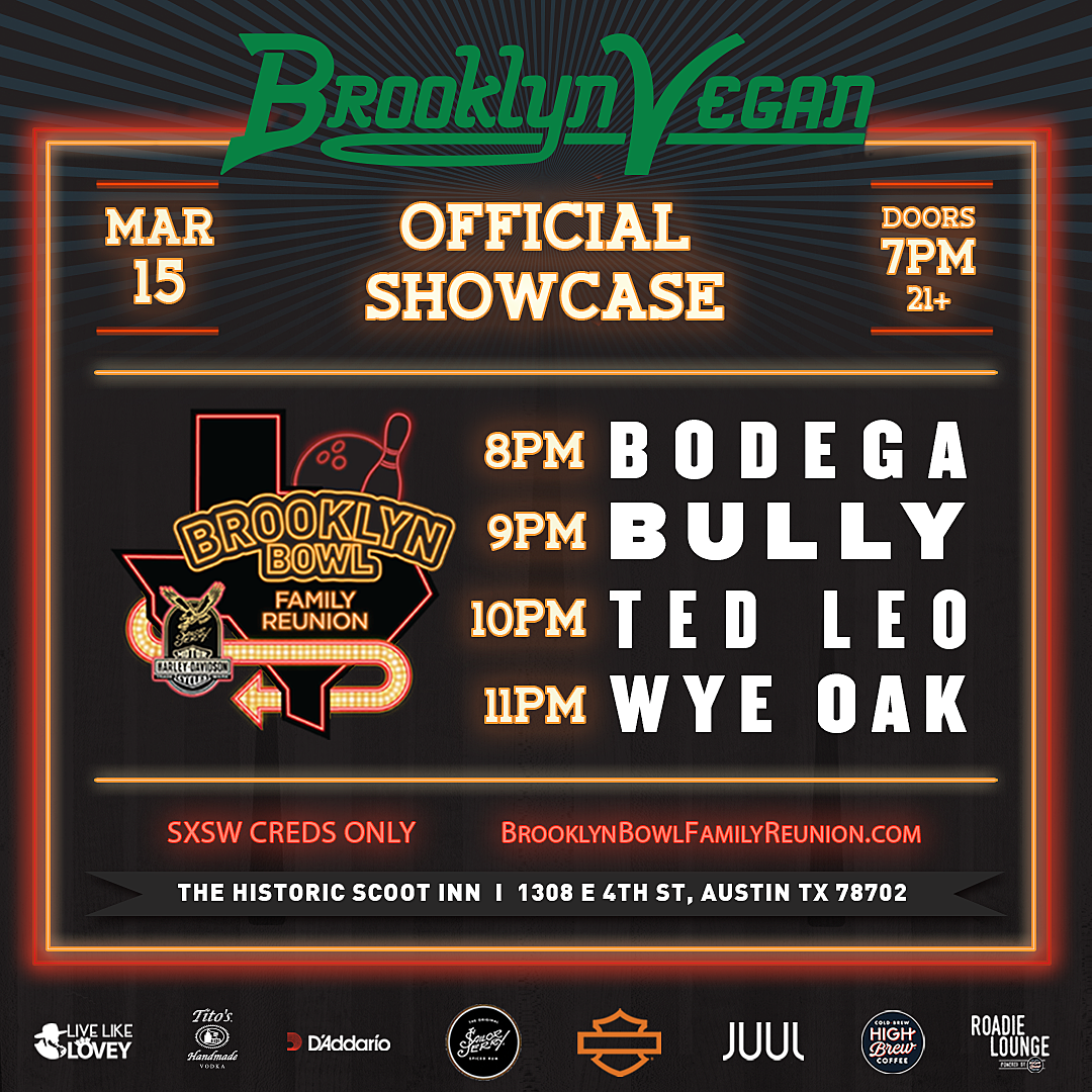 BrooklynVegan 2018 official SXSW show, part of Brooklyn Bowl Family Reunion
