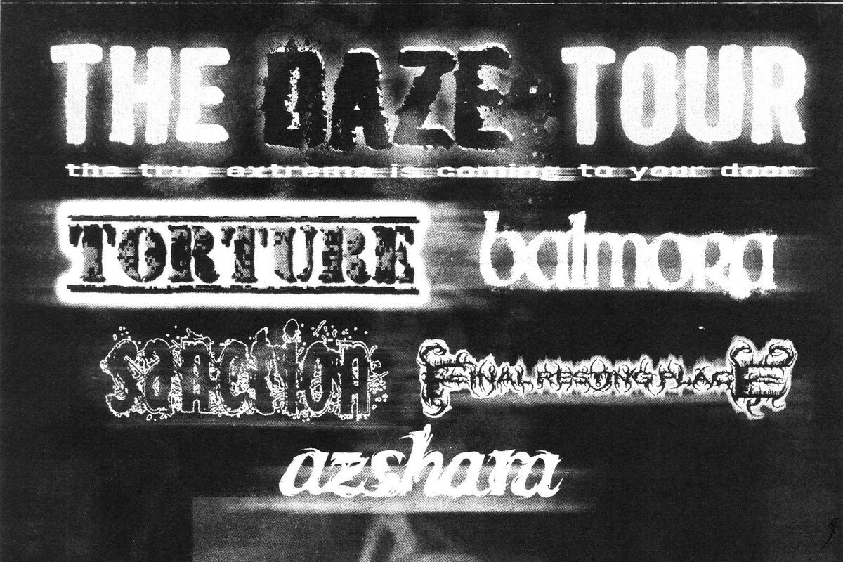 Torture, Balmora, Sanction, Final Resting Place & Azshara going on DAZE label tour