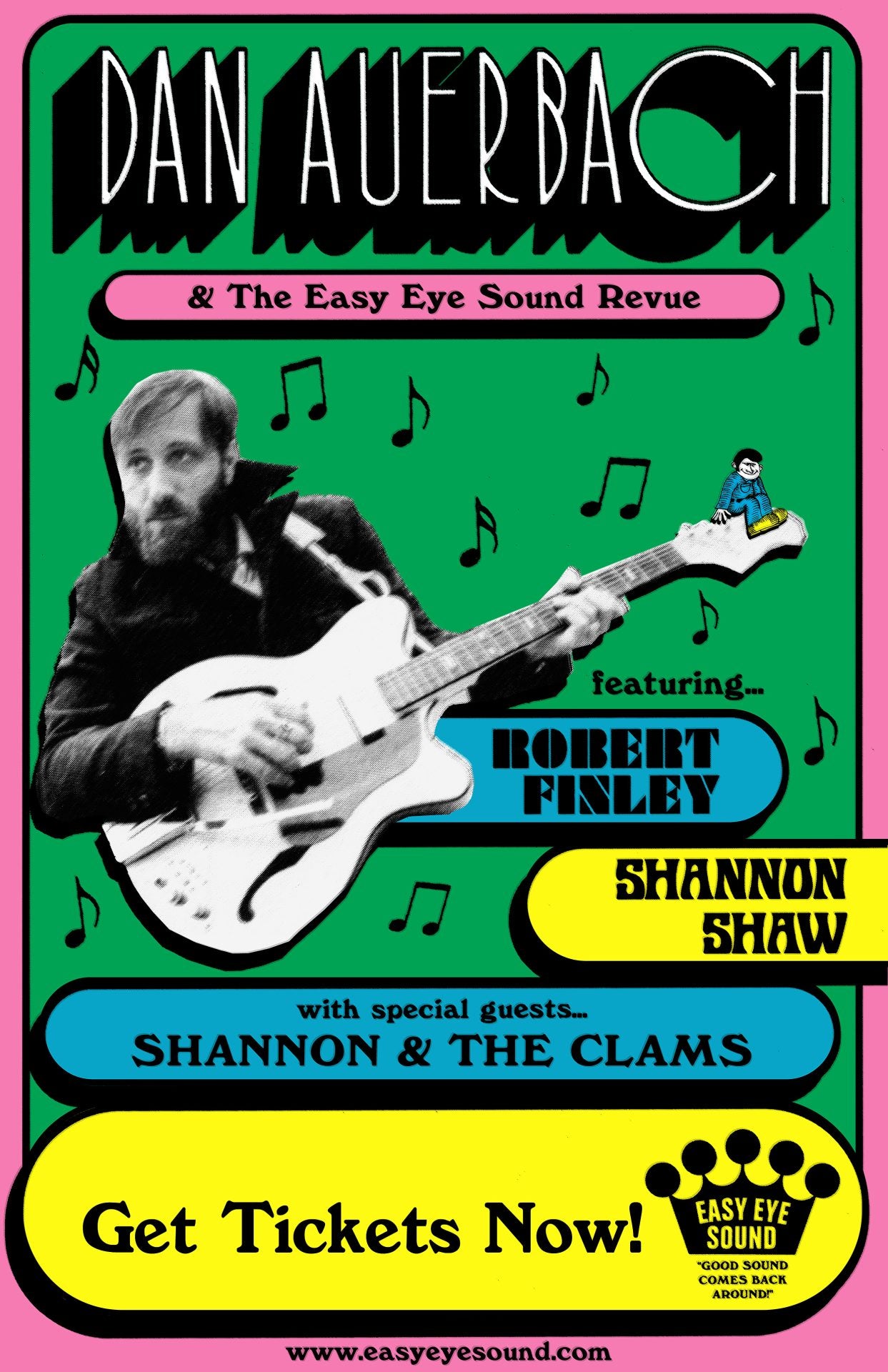 Dan Auerbach expands Easy Eye Sound Revue tour w/ Shannon & The Clams