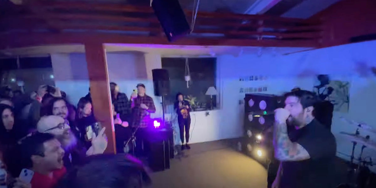 Watch The Dillinger Escape Plan play a small, floor DIY show in Flemington, NJ