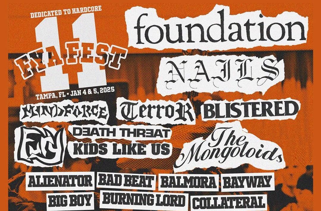 Foundation reunite for FYA Fest 2025 (lineup also includes Nails, Kids Like Us, Mongoloids & more)