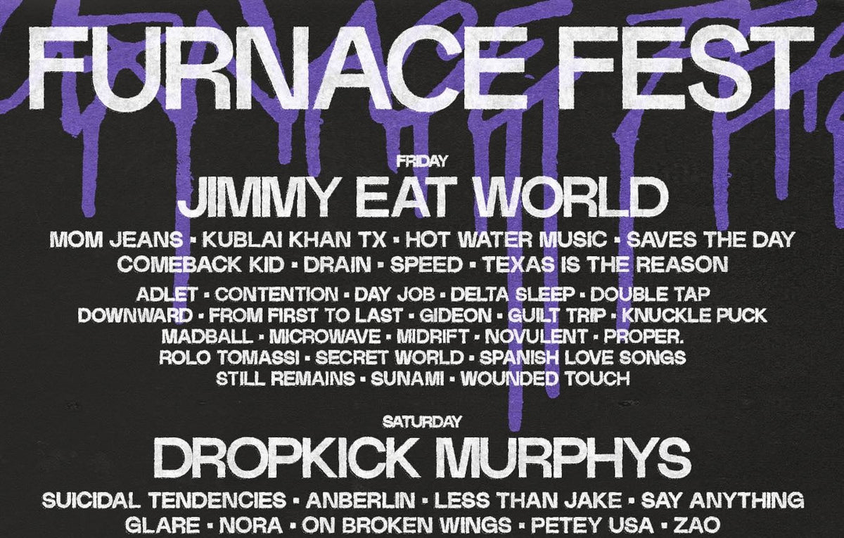 Furnace Fest 2025 lineup: Knocked Loose, Jimmy Eat World, Texas Is The Reason, Converge, Foundation & more