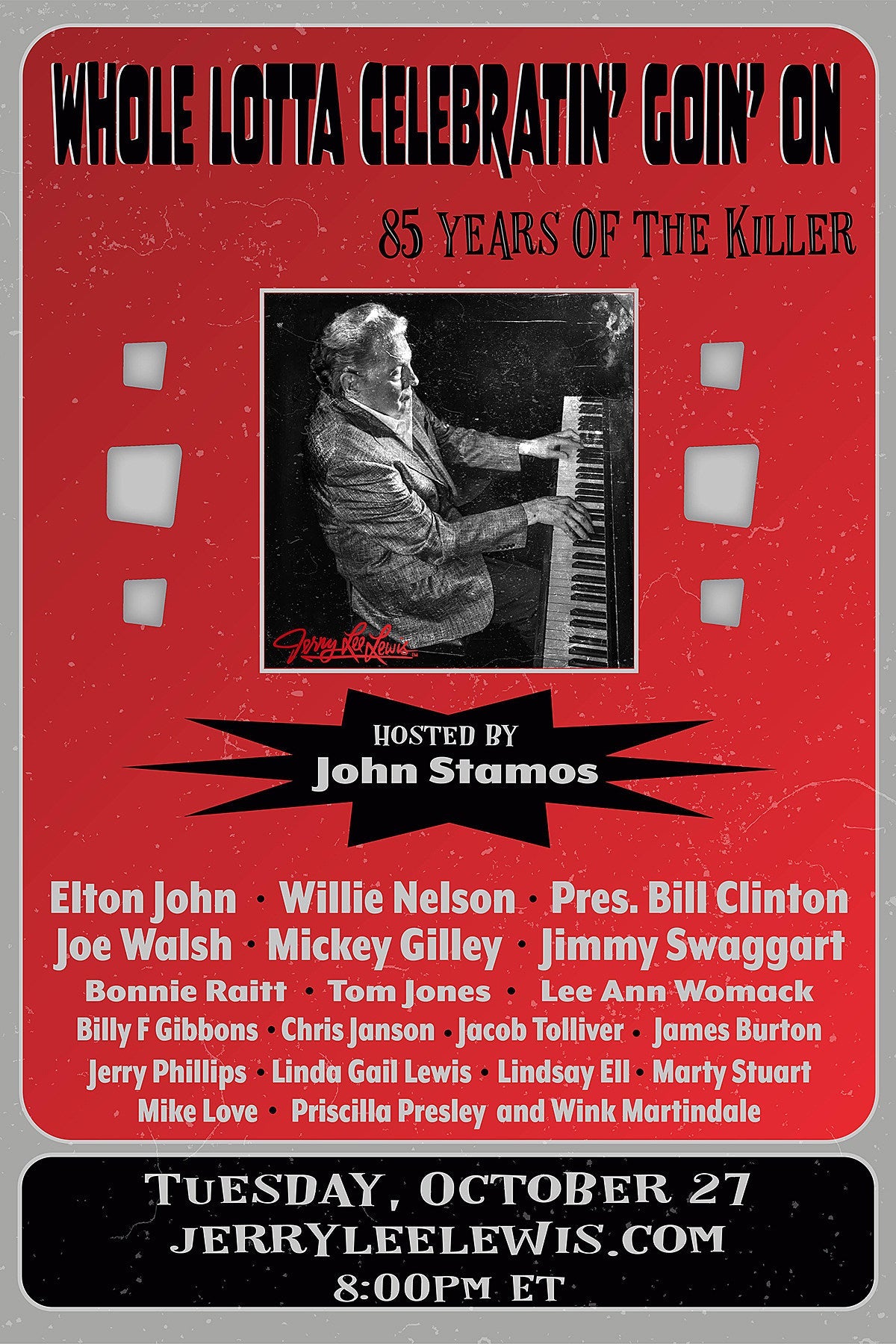 Elton John, Willie Nelson & more playing Jerry Lee Lewis’ 85th birthday livestream