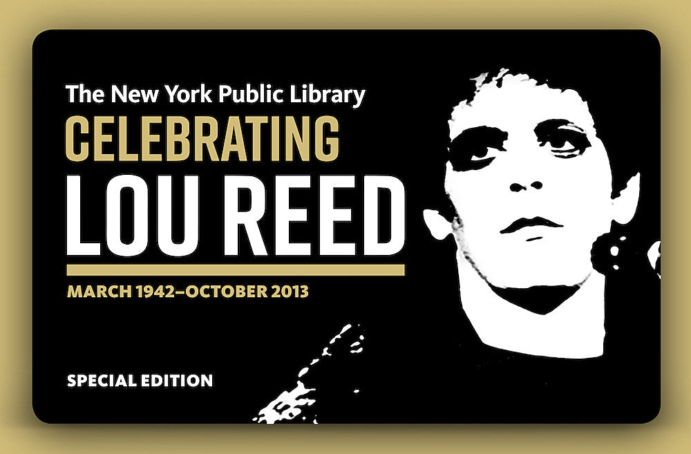 NY Public Library opens Lou Reed Archive, issuing limited edition library card