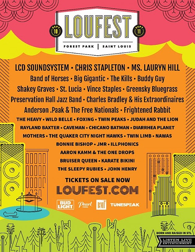 Loufest 2016 lineup (LCD Soundsystem, Chris Stapleton, Lauryn Hill & more)