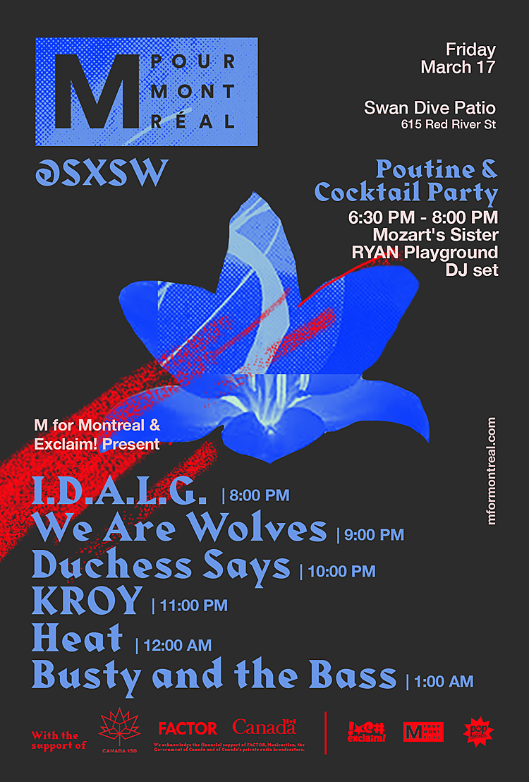 M For Montreal joins us at SXSW 2017 + Friday night showcase at Swan Dive
