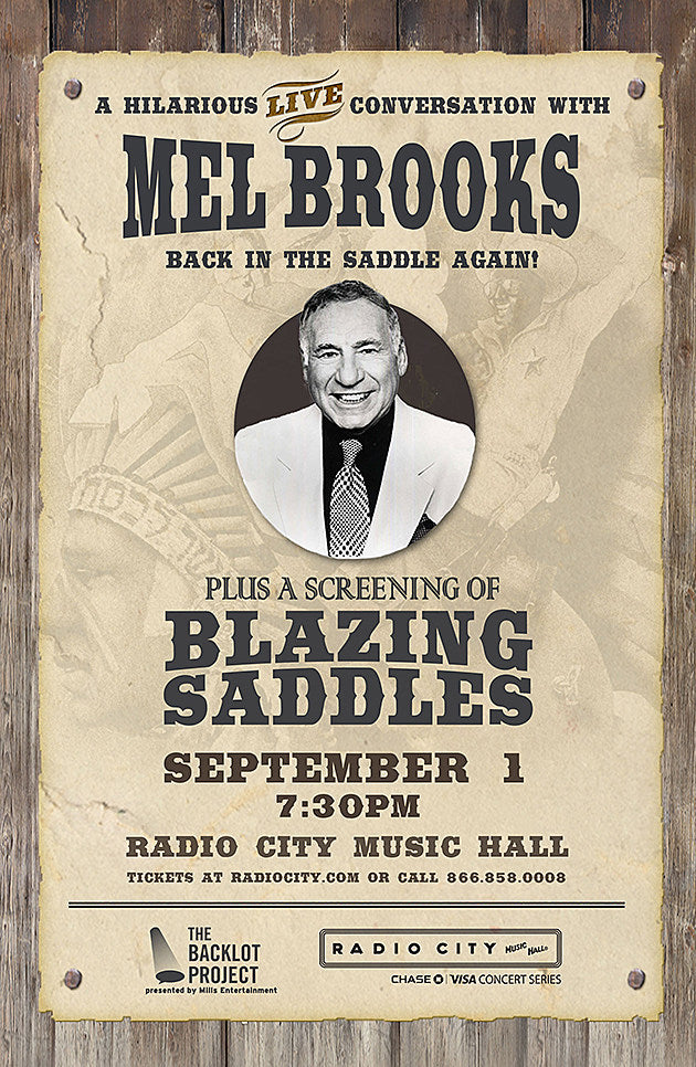 Mel Brooks talking about and screening ‘Blazing Saddles’ at Radio City Music Hall