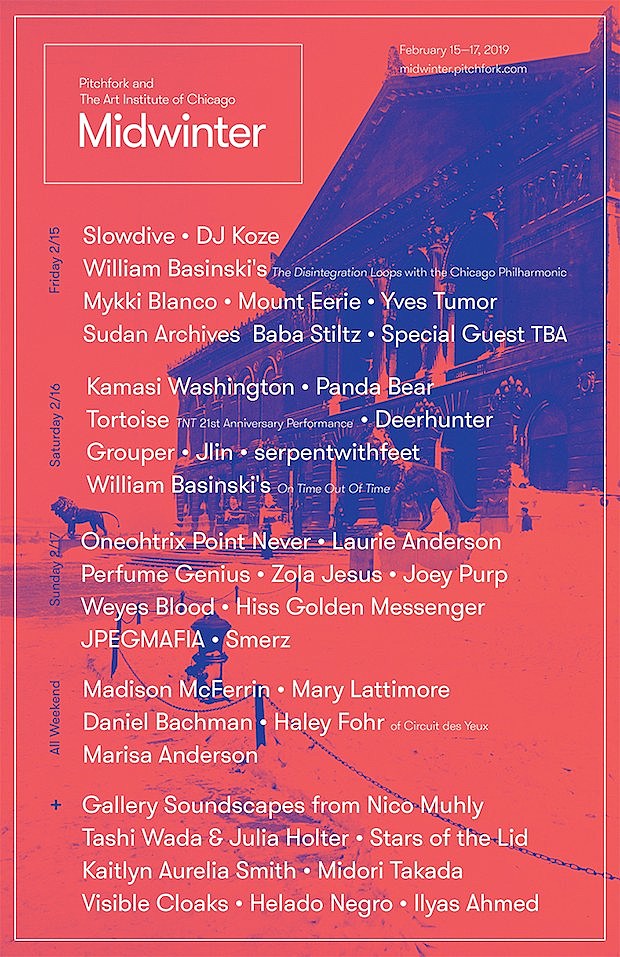 Slowdive, Panda Bear, Tortoise & more playing Midwinter at the Art Institute of Chicago