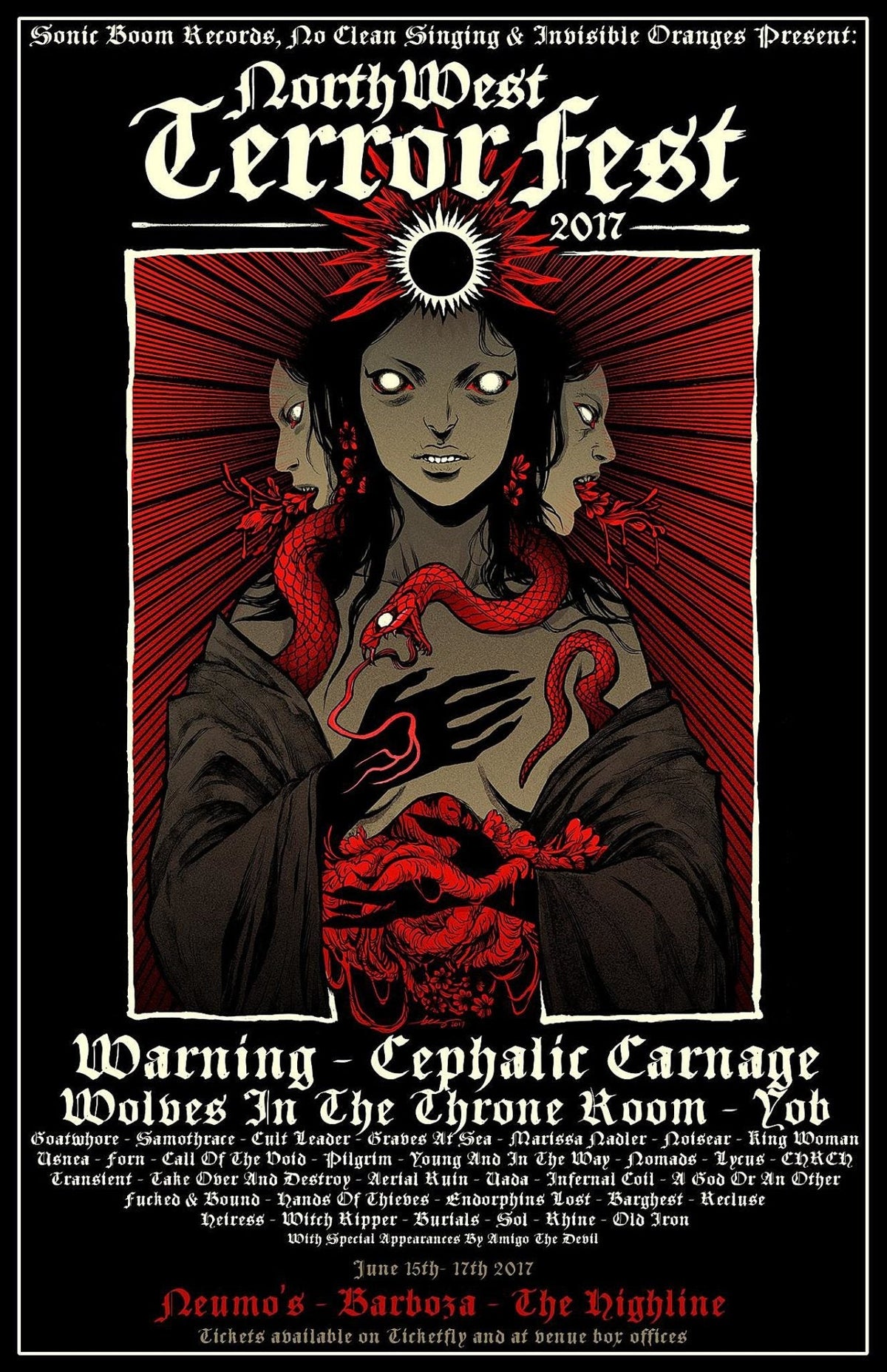 Northwest Terror Fest lineup (Warning, Yob, Goatwhore, Marissa Nadler, more)