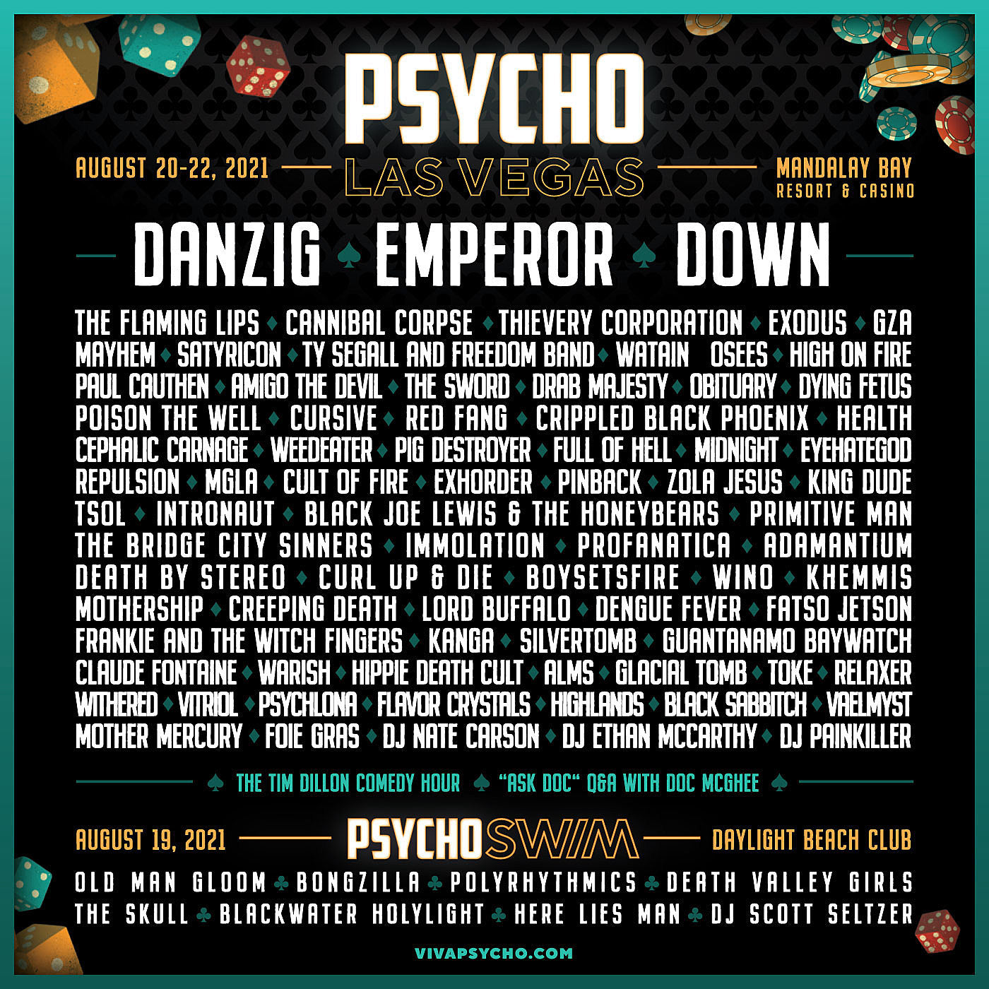 Psycho Las Vegas announces revised 2021 lineup