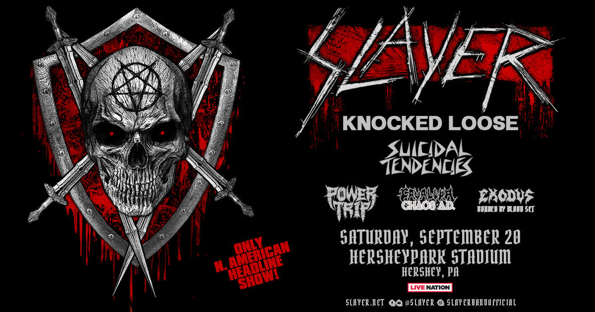Slayer, Knocked Loose & more in Hershey Park on BV Presale (password here)