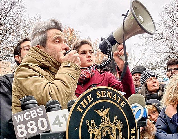 watch Ad Rock decry “homegrown terrorism” and hate crimes at Adam Yauch Park rally (video)
