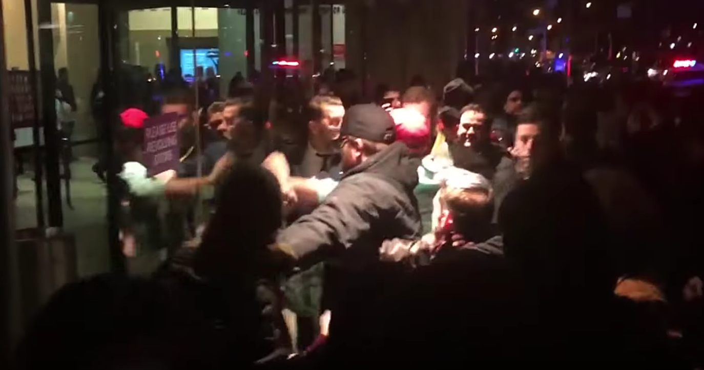 11 arrested at Vice co-founder Gavin McInnes talk at NYU (watch protester Rebecca Goyette get loud)