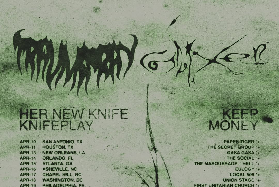 Trauma Ray & Glixen announce tour with Her New Knife, Knifeplay & more