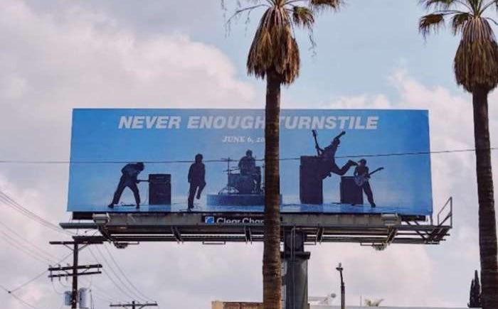 Turnstile billboard teasing something for June