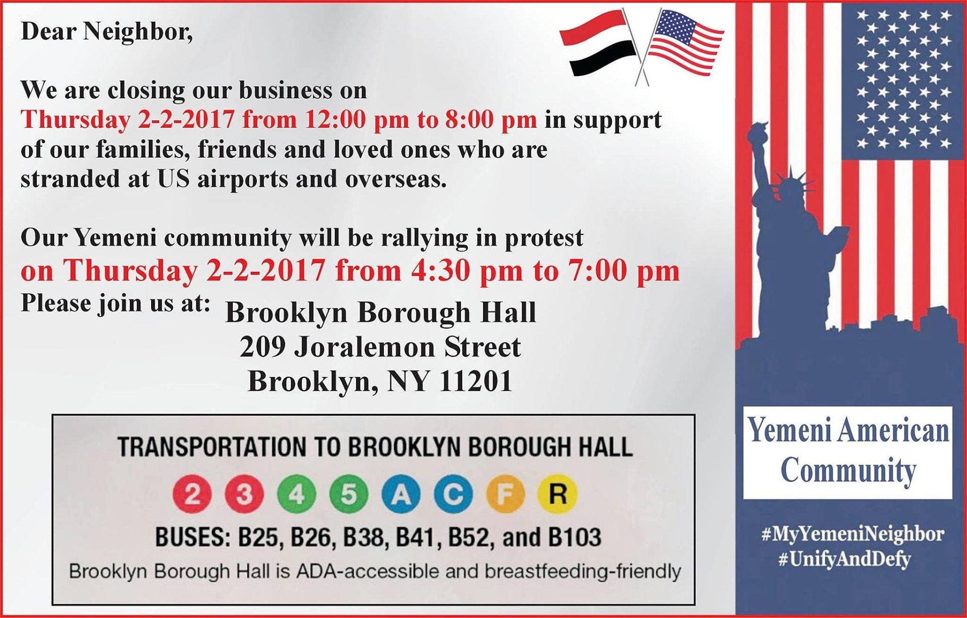 many NYC delis and bodegas closed today in protest of Trump’s Muslim ban