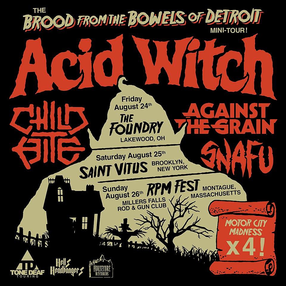 tours announced: Acid Witch, Shannon & The Clams, Ash, Flasher,more