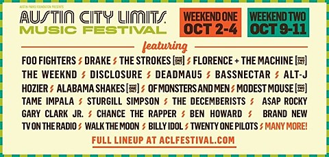 ACL Festival 2015 schedules revealed