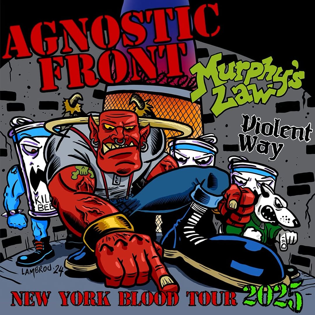 Agnostic Front and Murphy’s Law announce 2025 tour with Violent Way