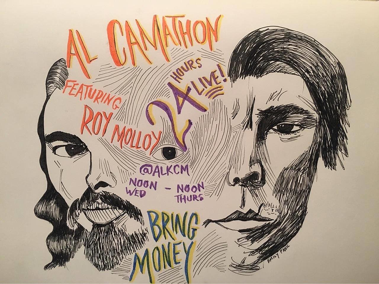 Alex Cameron & Roy Molloy hosting 24-hour AL CAMATHON (streaming live)