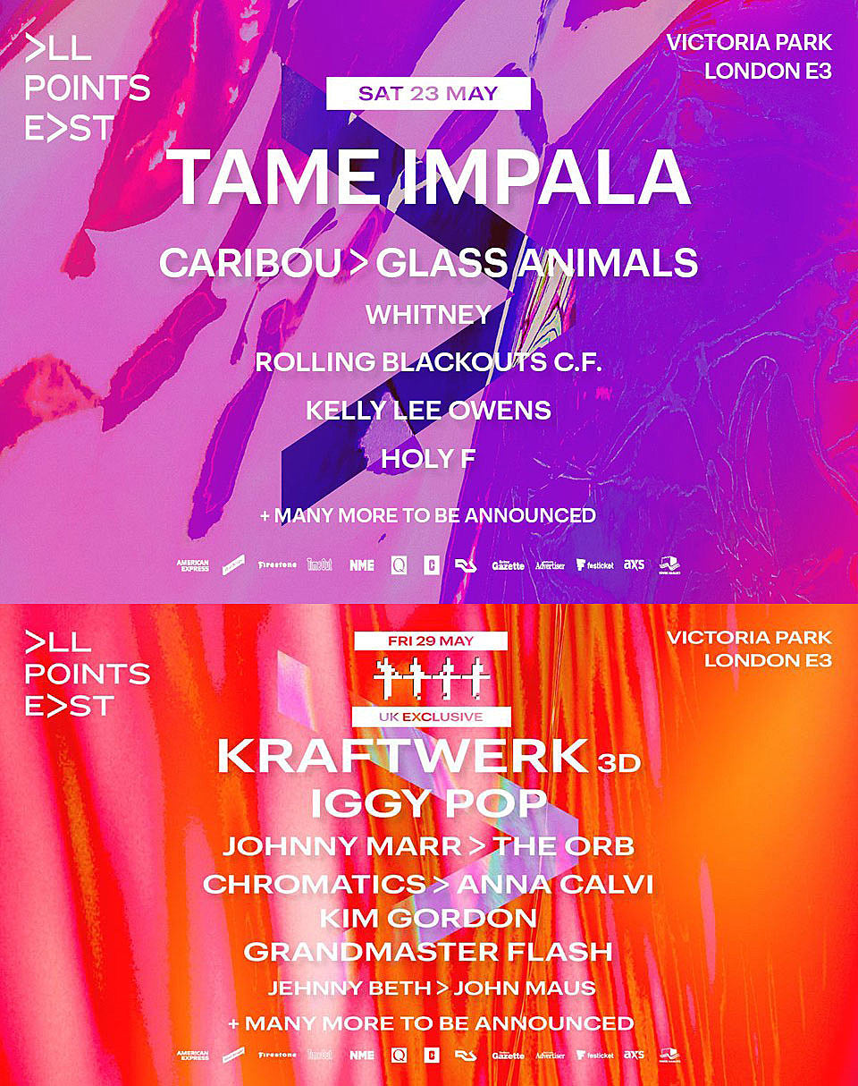 All Points East fest 2020 lineup: Iggy Pop, Kraftwerk, Tame Impala, Chromatics, more