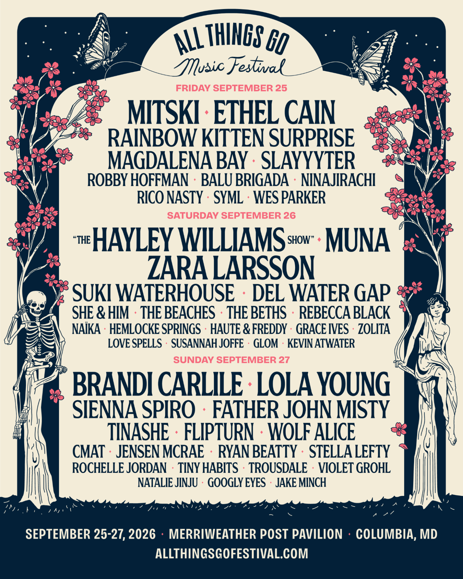 All Things Go DC 2026 has Mitski, Hayley, Brandi, Ethel, Father John, Muna, Robby Hoffman, Slayyyter, more