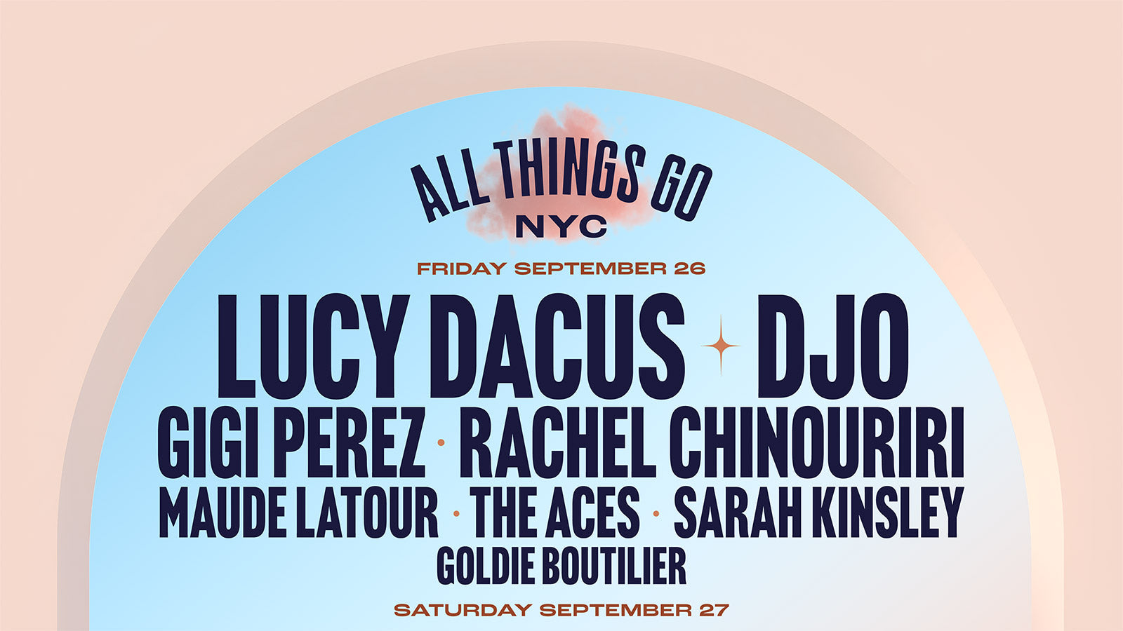 All Things Go NYC 2025 lineup (Doechii, Lucy Dacus, Clairo, The Marías, Remi Wolf, Blondshell, more)