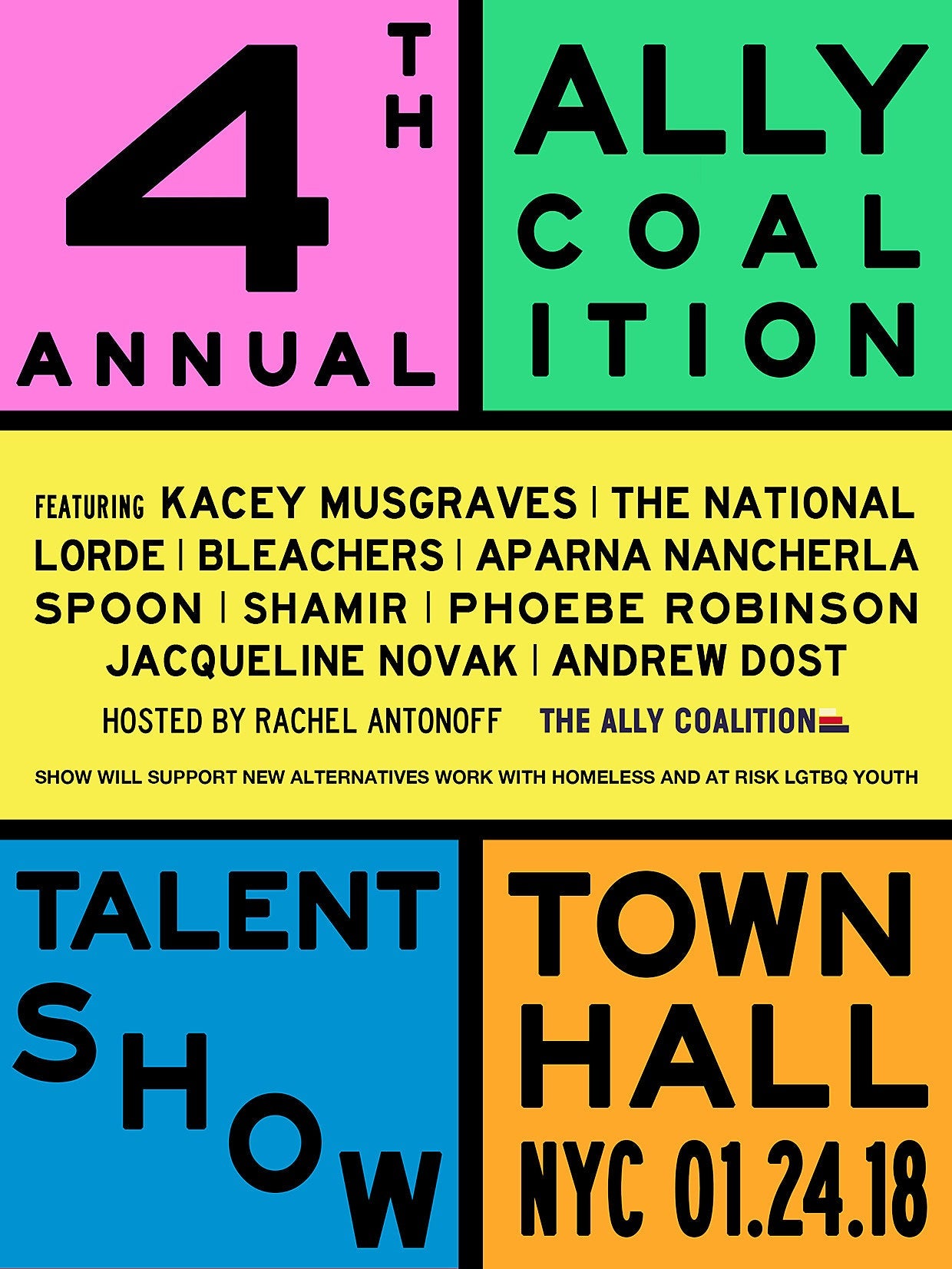 Lorde, The National, Spoon, Kacey Musgraves & more playing 2018 Ally Coalition show